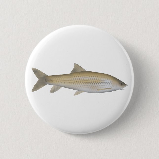 Dark Mahseer 6 Cm Round Badge (Front)