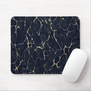 Dark Marble Pattern Abstract Alcohol Ink Style 1 Mouse Pad