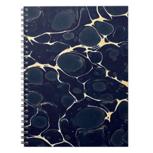 Dark Marble Pattern Abstract Alcohol Ink Style Dar Notebook
