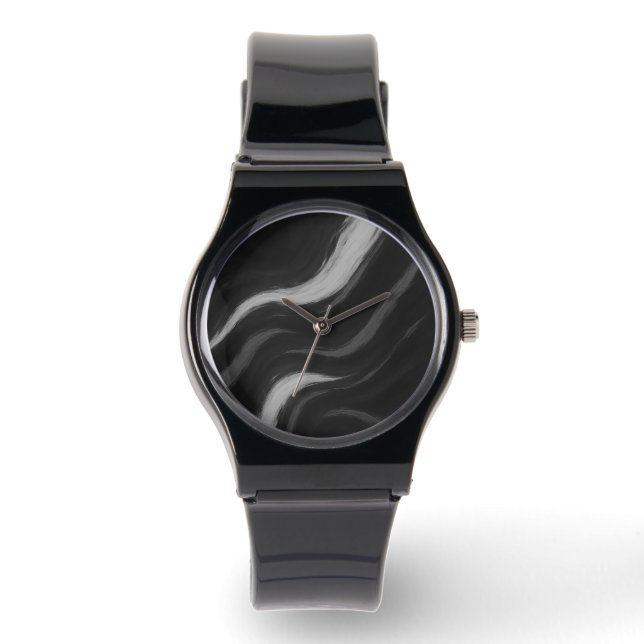 Dark Marble Wave Watch (Front)