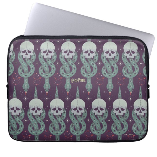 Dark Mark Geometric Icon Pattern Laptop Sleeve (Front)