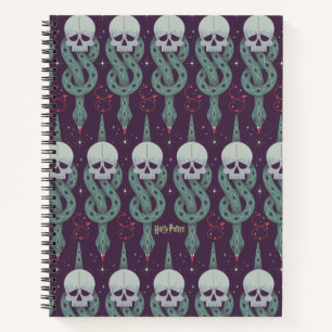 Dark Mark Geometric Icon Pattern Notebook