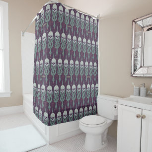 Dark Mark Geometric Icon Pattern Shower Curtain