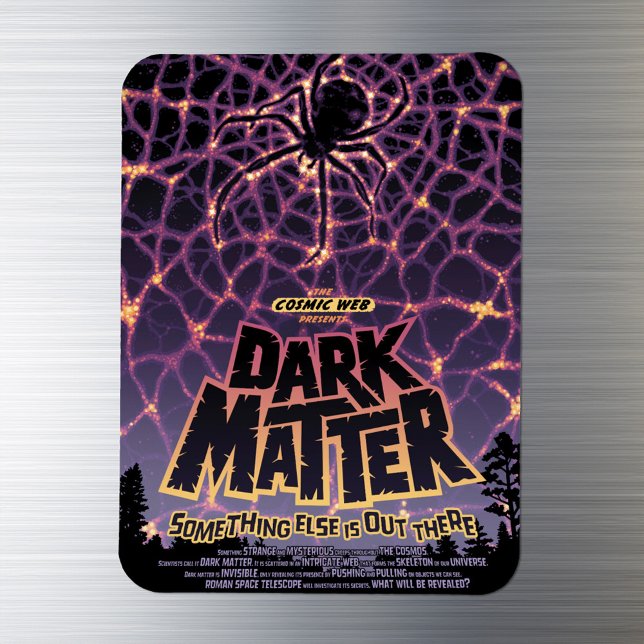 Dark Matter Poster. Magnet (Magnet on fridge)