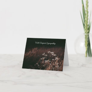Dark meadow before dawn, Sympathy Card