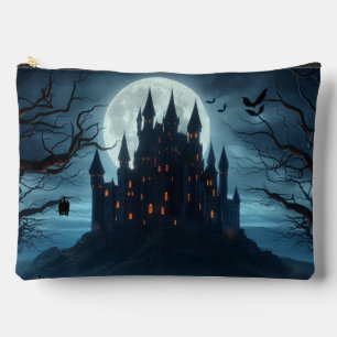 Dark, mediaeval castle, bats accessory pouch