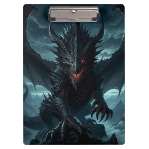 Dark, Mediaeval Dragon Clipboard