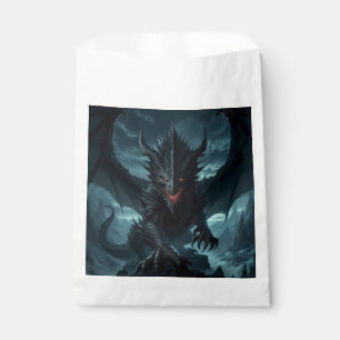 Dark, Mediaeval Dragon Favour Bag