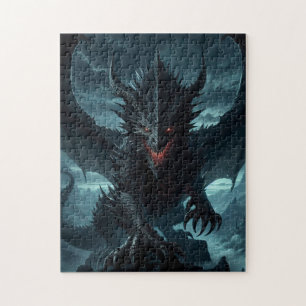 Dark, Mediaeval Dragon  Jigsaw Puzzle