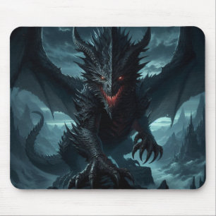 Dark, Mediaeval Dragon  Mouse Pad