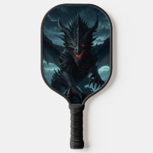 Dark, Mediaeval Dragon Pickleball Paddle