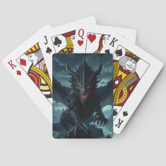 Dark, Mediaeval Dragon Playing Cards