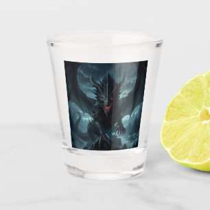Dark, Mediaeval Dragon Shot Glass