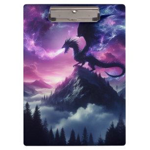 Dark, Mediaeval Ethereal Dragon Clipboard