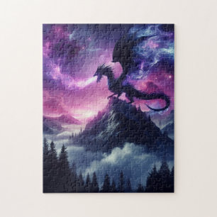 Dark, Mediaeval Ethereal Dragon Jigsaw Puzzle