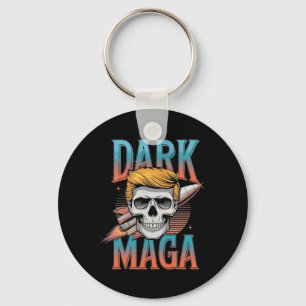 Dark Mega 2024 Usa Trump Halloween Costume Funny S Key Ring