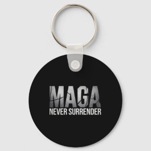 Dark Mega Trump 2024 Mega Never Surrender Key Ring