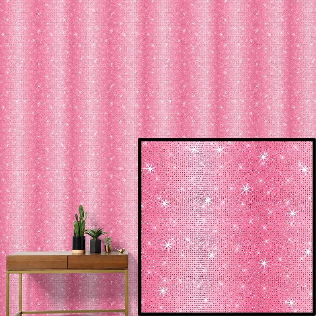 Dark Mid Light Red Pink Stripes  Sparkle Stars Wallpaper (Creator Uploaded)