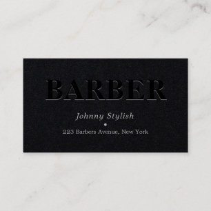 Dark minimalist elegance black business card