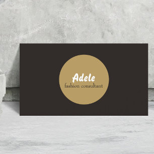 Dark Minimalist Elegant Consultant Business Card