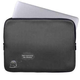 Dark Mode Owl Laptop Case for Tech Enthusiasts