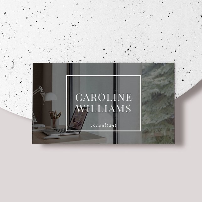 Dark Modern Aesthetic social media manager, photo Business Card (Creator Uploaded)