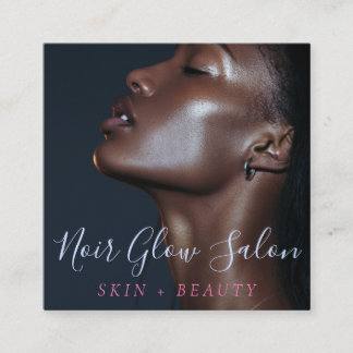 Dark Modern Skin and Beauty Business Card