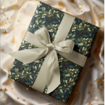 Dark Moody American Mistletoe Winter Holiday Wrapping Paper<br><div class="desc">Perfect for Christmas and holiday gifting as well as other winter occasions,  this dark and moody American mistletoe seamless pattern is sure to please the most discerning of recipients.</div>