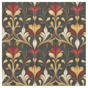 Dark & Moody Art Nouveau Fabric
