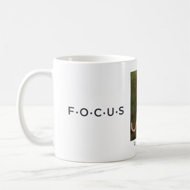 Dark Moody Blue Jay FOCUS Coffee Mug | Nature Art (Left)