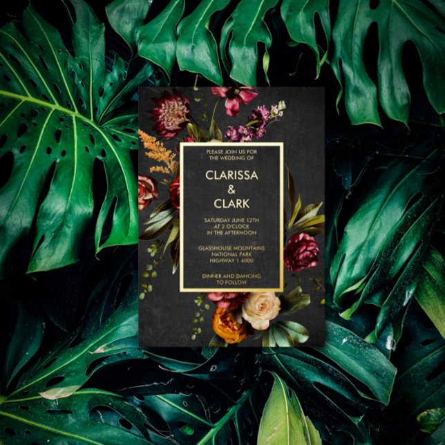 Dark Moody Bold Wild Flower Wedding (Creator Uploaded)