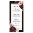 Dark Moody Burgundy Blush Floral Gold Wedding