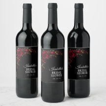 Dark Moody Floral Botanical Gothic Bridal Shower