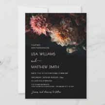 Dark Moody Floral | Chrysanthemum  Wedding