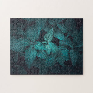 Dark moody floral nature photo jigsaw puzzle