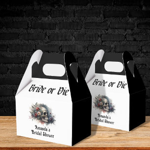 Dark Moody Gothic Bride or Die Bridal Shower Favour Box