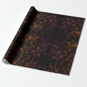 Dark Moody Halloween Autumn Gift Wrapping Paper