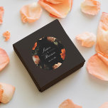 Dark Moody Romantic Floral Dutch Painterly Wedding Classic Round Sticker<br><div class="desc">Perfect for favours or welcome kits.
Customise the text and move or scale the circle and florals as desired. Circle shape and colour are editable.</div>