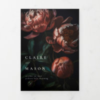 Dark Moody Romantic Gothic Flowers Wedding