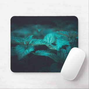 Dark Moody Stinging Nettle Nature Photo Mouse Pad