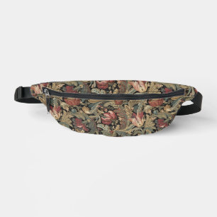 Dark Moody Vintage Floral Botanical Pattern Bum Bags