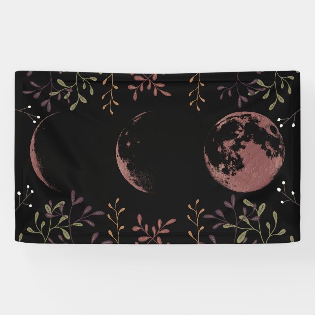 Dark Moon Phases Banner (Horizontal)
