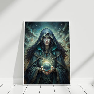 Dark Moon Witch – Crystal Vision Wall Art
