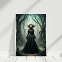 Dark Moon Witch – Forest Queen Wall Art