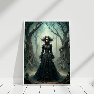 Dark Moon Witch – Forest Queen Wall Art