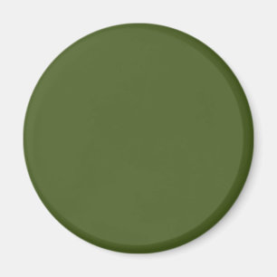 Dark Moss Green Solid Color Magnet