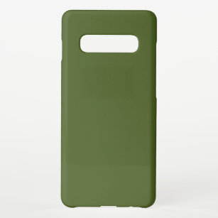Dark Moss Green Solid Colour Samsung Galaxy Case