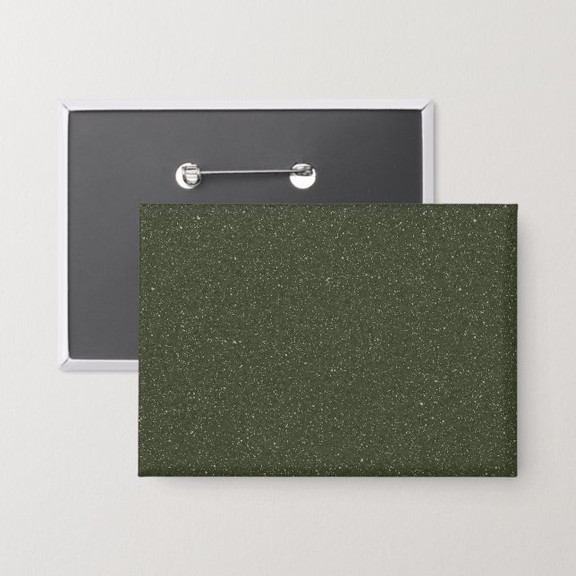Dark Moss Speckled Rectangle Button – Customisable (Front/Back)