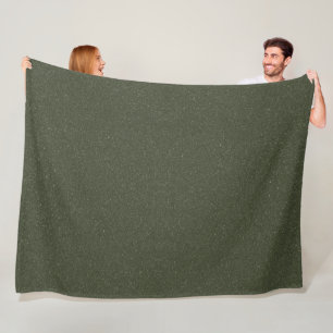 Dark Moss Texture Custom Fleece Blanket