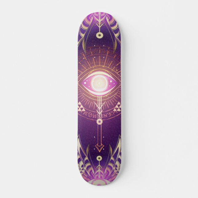 Dark Mystical Arcane Eye of Eternity Skateboard (Front)